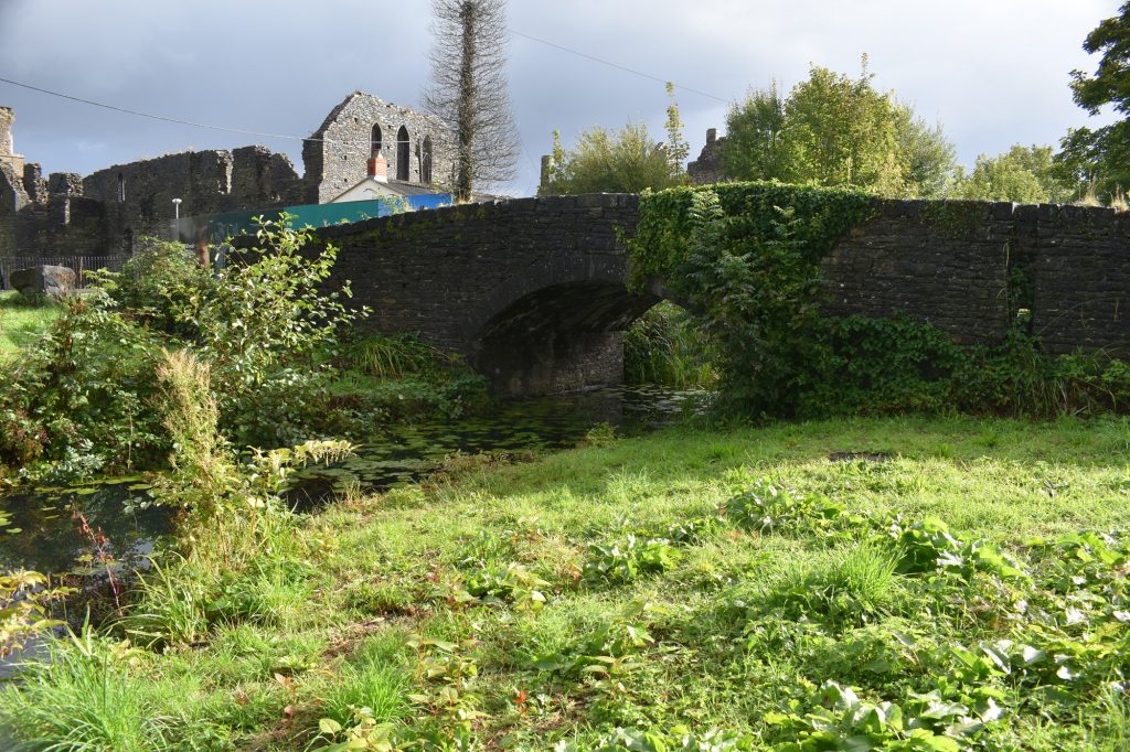 Neath Abbey Hump-backed canal bridge.