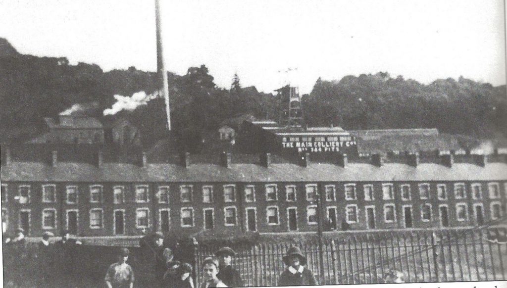This delightful picture depicts Dynevor Road Skewen from Station Road bridge.