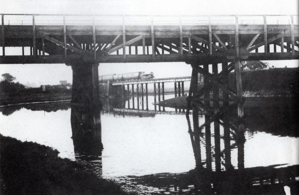 The Timber Built Neath Bridge.