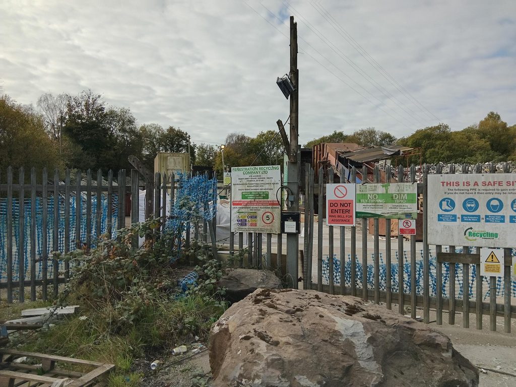 Former Fenestration Recycling site.